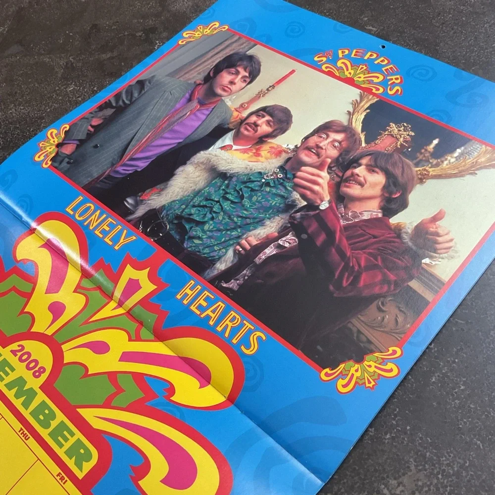 The Beatles Sgt. Peppers Lonely Hearts Club Band Album Art Wall Calendar 2008